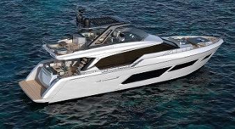 Детальный взгляд на яхту Ferretti Yachts 720