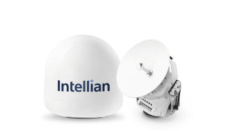 Новая антенна Intellian v45C сертифицирована для работы в сети Intelsat FlexMaritime