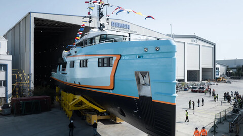 Damen Yachting передала владельцу вторую суперяхту Yacht Support 53