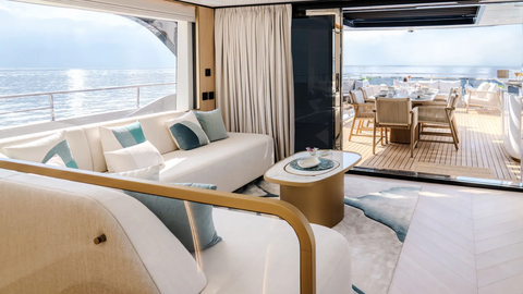 Gulf Craft показала интерьер нового проекта Majesty 100 Terrace