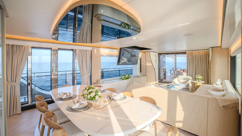 Gulf Craft показала интерьер нового проекта Majesty 100 Terrace